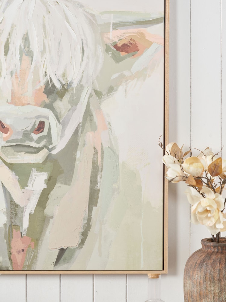 Pacific Sage Highland Cow Canvas Wall Art - Image 2 of 6