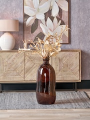 Pacific Brown Shaped Recycled Glass Tall Vase - Image 1 of 6