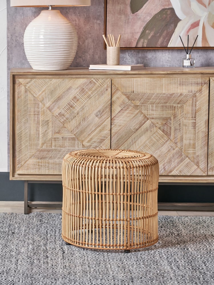 Pacific Natural Rattan Core Stool - Image 1 of 6