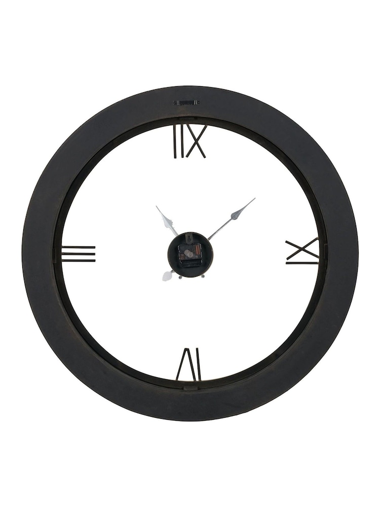 Pacific Natural Newborough Burr Wood Effect Round Wall Clock - Image 6 of 6