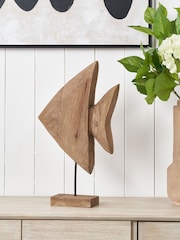 Pacific Natural Mango Wood Altum Angelfish Ornament - Image 1 of 6