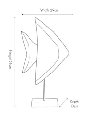 Pacific Natural Mango Wood Altum Angelfish Ornament - Image 4 of 6