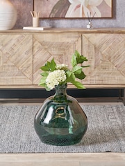 Pacific Green Shaped Recycled Glass Vase - Image 1 of 6