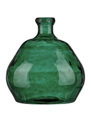 Pacific Green Shaped Recycled Glass Vase - Image 6 of 6