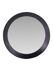 Pacific Graphite Metal Angled Frame Round Mirror Large - Image 5 of 6