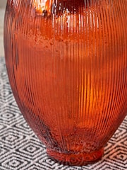 Pacific Orange Tall Glass Vase - Image 2 of 6