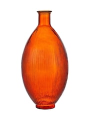 Pacific Orange Tall Glass Vase - Image 6 of 6