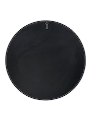 Pacific Black Wood Veneer Deep Edge Round Wall Mirror Large - Image 6 of 6