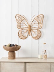 Pacific Natural Rattan Butterfly Wall Art Medium - Image 1 of 6