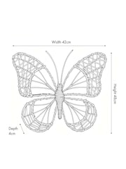 Pacific Natural Rattan Butterfly Wall Art Medium - Image 5 of 6