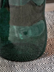 Pacific Green Shaped Recycled Glass Tall Vase - Image 3 of 6