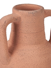 Pacific Natural Textured Decorative Vase with Large Handles - Image 5 of 6