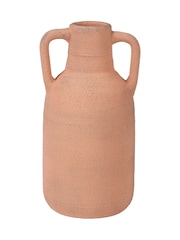 Pacific Natural Textured Decorative Vase with Large Handles - Image 6 of 6