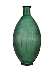 Pacific Green Tall Glass Vase - Image 6 of 6