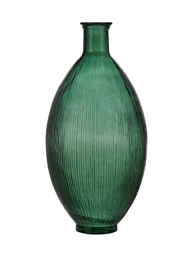 Pacific Green Tall Glass Vase - Image 6 of 6