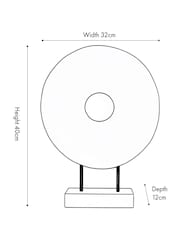 Pacific Black Handcarved Mango Wood Circular Ornament - Image 5 of 6