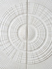 Pacific White S/2 Moulded Metal Circle Wall Art - Image 2 of 6