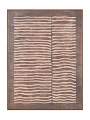 Pacific Brown Linear Design Canvas Wall Art - Image 5 of 6