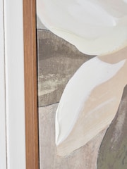 Pacific White Floral Canvas Wall Art - Image 2 of 6