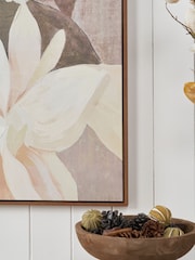 Pacific White Floral Canvas Wall Art - Image 3 of 6