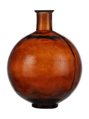 Pacific Brown Round Glass Vase - Image 4 of 6