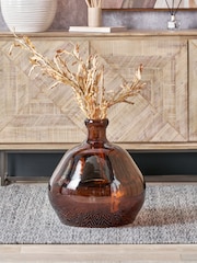 Pacific Brown Shaped Recycled Glass Vase - Image 1 of 6