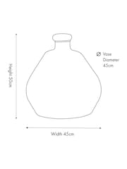 Pacific Brown Shaped Recycled Glass Vase - Image 6 of 6