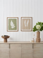 Pacific Green S/2 Fern Canvas Wall Art - Image 1 of 5