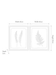 Pacific Green S/2 Fern Canvas Wall Art - Image 5 of 5