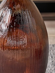 Pacific Brown Tall Recycled Glass Vase - Image 3 of 6