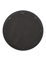 Pacific Black Elwood Fir Wood Effect Round Wall Mirror - Image 5 of 6