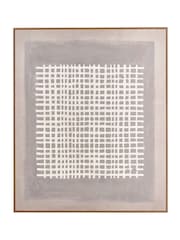 Pacific Brown Grid Design Canvas Wall Art - Image 5 of 6