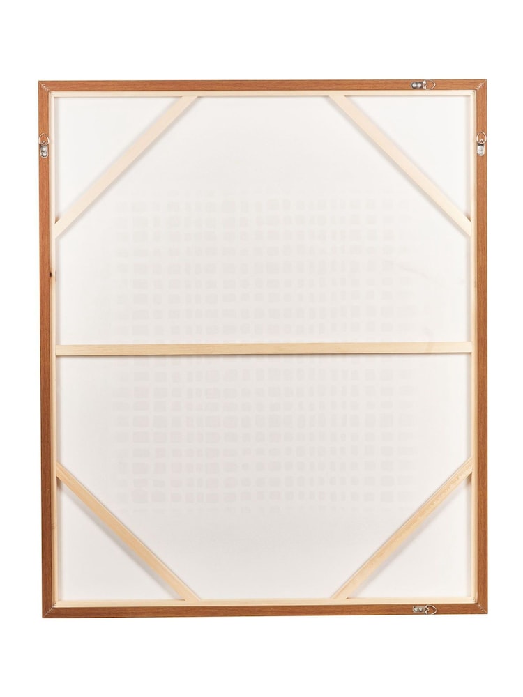 Pacific Brown Grid Design Canvas Wall Art - Image 6 of 6