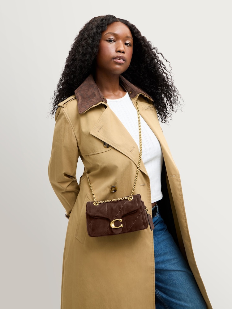 COACH Brown Soft Quilted Suede Tabby Shoulder Bag - Image 2 of 7