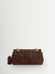 COACH Brown Soft Quilted Suede Tabby Shoulder Bag - Image 4 of 7