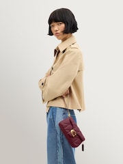 COACH Dark Cherry Quilted Leather Tabby 19 Chain Cross-Body Bag - Image 3 of 9