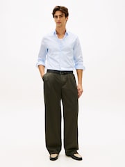 Tommy Hilfiger Blue Dressed Casual TH Flex Slim Fit Stripe Shirt - Image 3 of 5