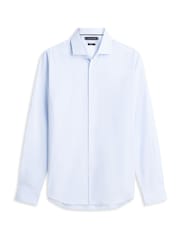 Tommy Hilfiger Blue Dressed Casual TH Flex Slim Fit Stripe Shirt - Image 5 of 5