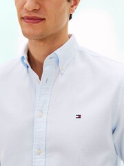 ブルー - Tommy Hilfiger フレックス レギュラーフィット ドビーシャツ - 画像 4 / 5