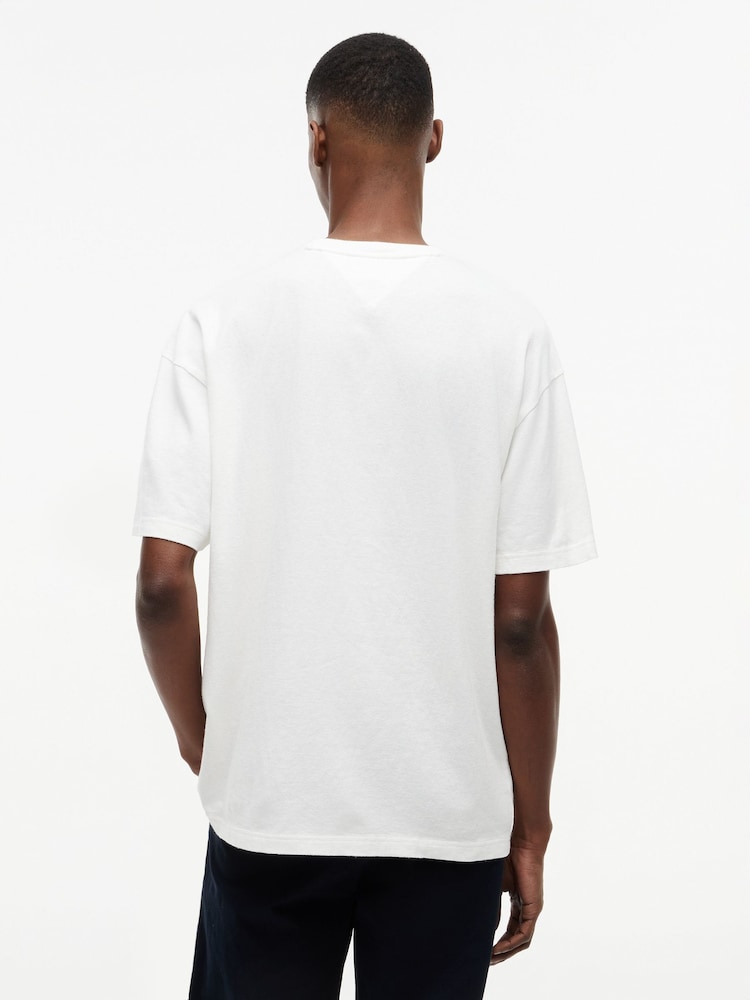 Tommy Hilfiger White Flag Crew Neck T-Shirt - Image 2 of 5