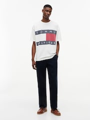 Tommy Hilfiger White Flag Crew Neck T-Shirt - Image 3 of 5