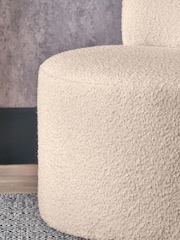 Pacific Taupe Assisi Boucle Fabric Modern Occasional Chair - Image 3 of 6