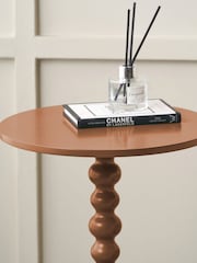 Pacific Terracotta Margot Wood Bobble Side Table - Image 2 of 6