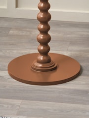 Pacific Terracotta Margot Wood Bobble Side Table - Image 4 of 6
