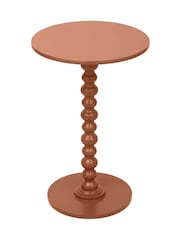Pacific Terracotta Margot Wood Bobble Side Table - Image 6 of 6