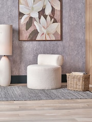 Pacific White Assisi Boucle Fabric Modern Occasional Chair - Image 1 of 6