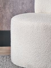 Pacific White Assisi Boucle Fabric Modern Occasional Chair - Image 4 of 6