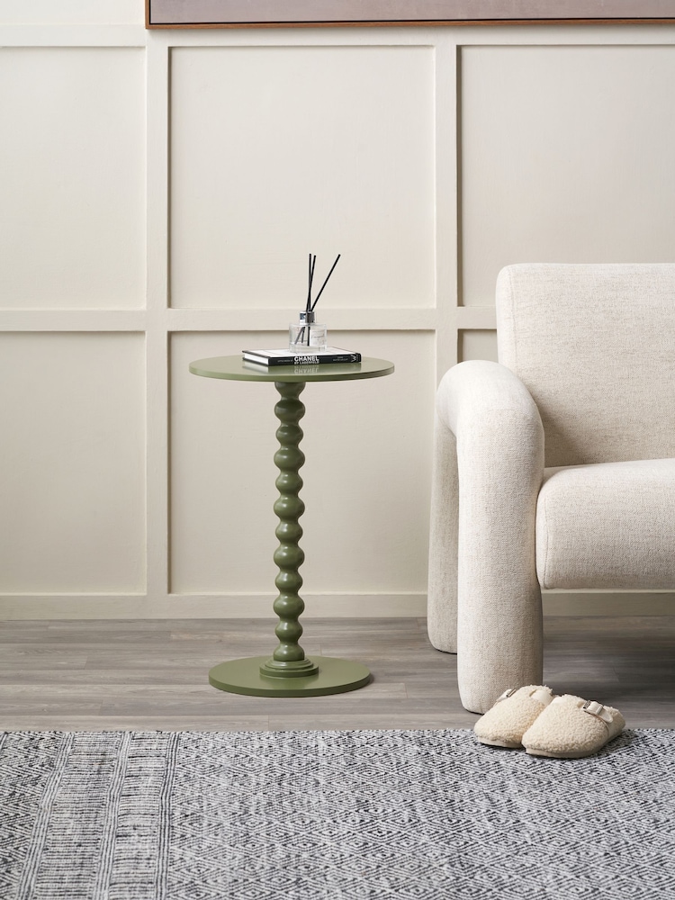 Pacific Olive Margot Wood Bobble Side Table - Image 1 of 6