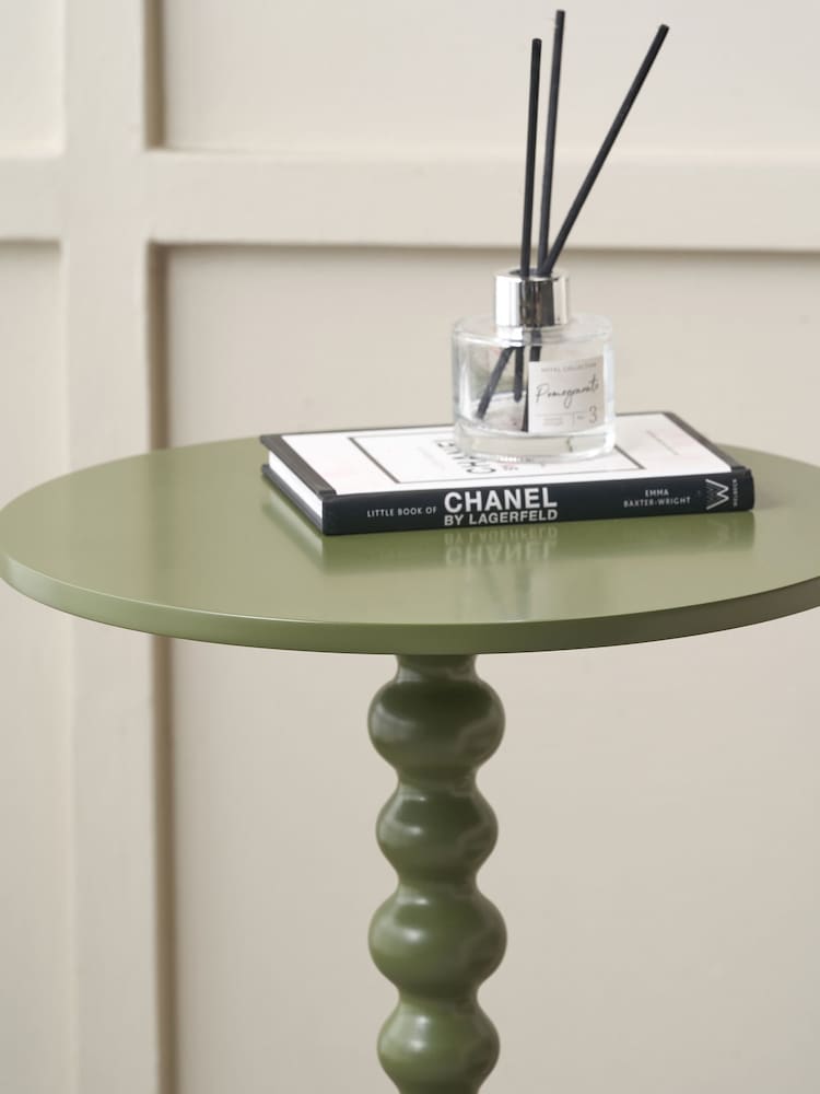 Pacific Olive Margot Wood Bobble Side Table - Image 2 of 6