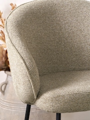 Pacific Mocha Kelsby Chenille and Metal Tub Bar Stool - Image 5 of 6